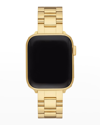 MICHELE APPLE WATCH 3-LINK BRACELET STRAP IN GOLD-TONE