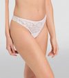 Hanro Luxury Moments Lace Thong In White