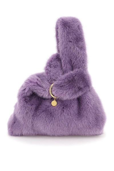 Simonetta Ravizza Furrissima Bag In Purple