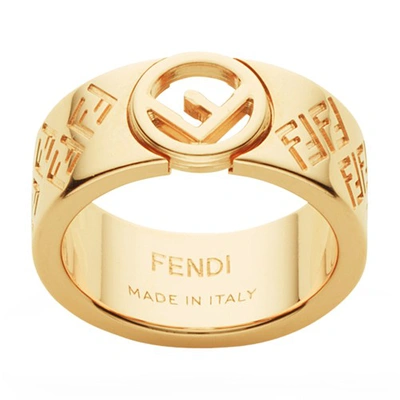 Fendi Ff Ring In Or
