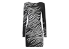 Just Cavalli Woman Mini Dress White Size S Viscose, Polyester In Black Jaquard