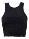 Ambush Black Fuzzy Tank Top In Black No Color