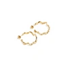Ragbag Gold-plated Silver Hoop Earrings In Golden