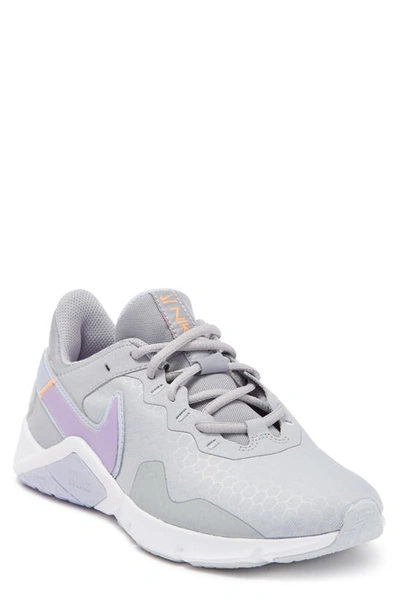 Nike Legend Essential 2 Training Sneaker In 006 Wlfgry/lilac