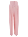 Alexander Mcqueen Alexander Mc Queen Pink Regular Trousers With Pleats In Pink
