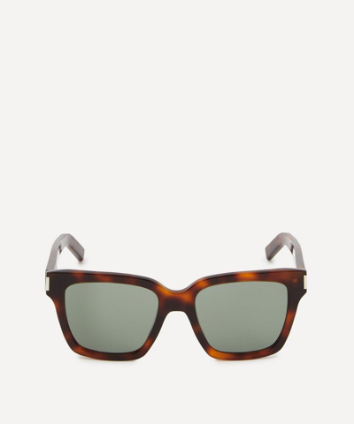 SAINT LAURENT SAINT LAURENT WOMEN'S TORTOISESHELL SQUARE-FRAME ACETATE SUNGLASSES