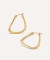 Dinny Hall 22ct Gold-plated Vermeil Silver Thalassa Medium Faceted Hoop Earrings In Gold