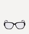 Linda Farrow Renee Square Acetate Optical Glasses In Black