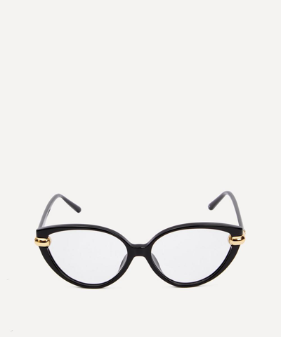 Linda Farrow Palm Cat Eye Optical Glasses In Black