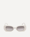 Linda Farrow Lola Rectangular Acetate Sunglasses In Gold