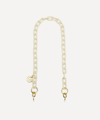 Linda Farrow Square Link Acetate Chain In Cream
