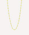 Gigi Clozeau 18k Yellow Gold Classic Gigi Resin Bead Collar Necklace, 16.5 In Lime