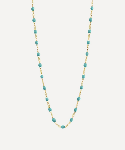 Gigi Clozeau 18k Yellow Gold Classic Gigi Resin Bead Statement Necklace, 20 In Light Green