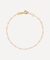 Gigi Clozeau 18k Yellow Gold Classic Gigi Resin Bracelet In Light Pink