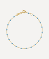 Gigi Clozeau 18k Yellow Gold Classic Gigi Resin Bracelet In Turquoise