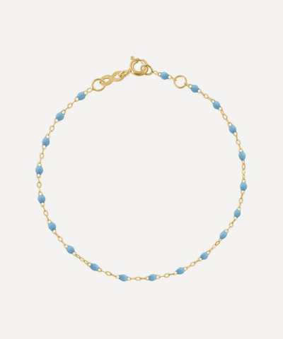 Gigi Clozeau 18k Yellow Gold Classic Gigi Resin Bracelet In Turquoise