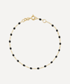 Gigi Clozeau 18k Yellow Gold Classic Gigi Resin Bracelet In Black