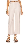 Simkhai Judah Vegan Leather Pant In White
