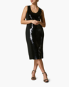 Marina Rinaldi Plus Size Gioiello Sequin Scoop-neck Dress In Black