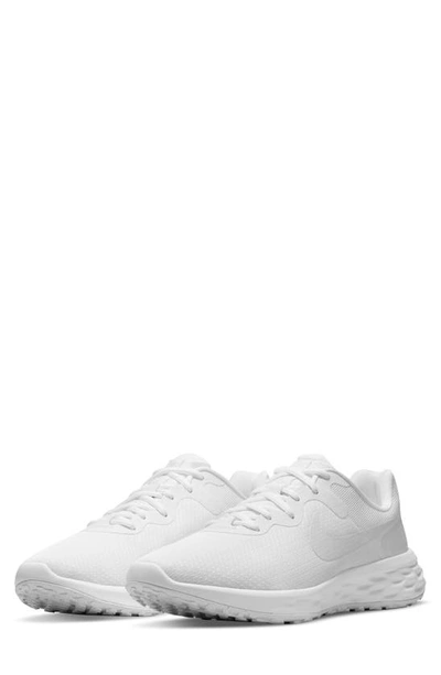 Nike Revolution 6 Next Nature Road Running Shoe In White