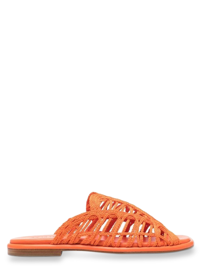 Hereu Woven Open-toe Sandals In Orange