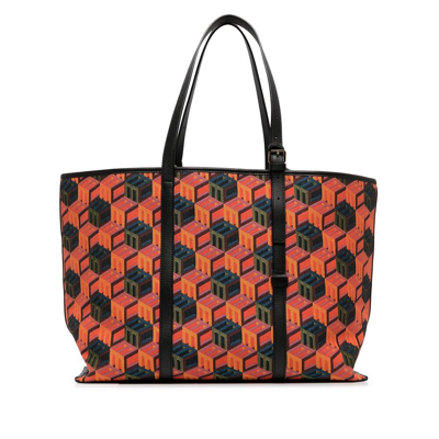 Mcm 'cubic Monogram Jacquard' Shopper Bag In Multi