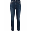 Citizens Of Humanity Skyla Mid Rise Cigarette Pant In Evermore In Navy