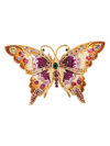 JAY STRONGWATER LEA MEDIUM 14K YELLOW GODLPLATED & SWAROVSKI CRYSTAL BUTTERFLY FIGURINE