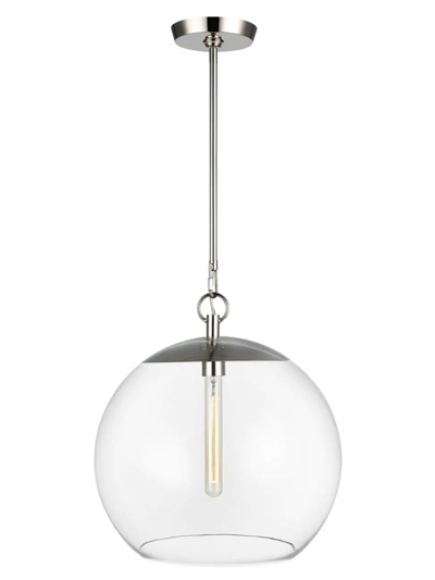 Chapman & Myers Atlantic Round Pendant In Polished Nickel