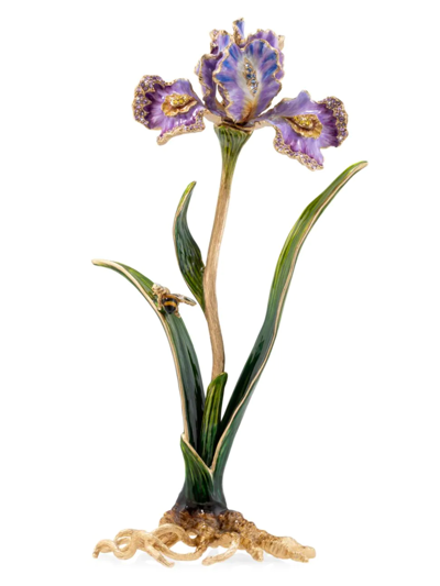 Jay Strongwater Vincent Enamel Iris In Multi