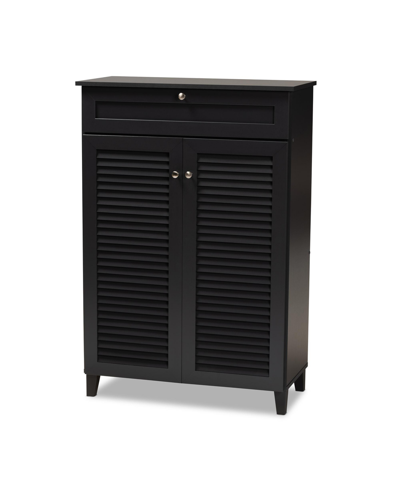 Furniture Coolidge 5-shelf Cabinet In Black