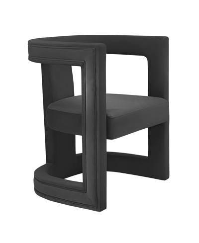 Tov Furniture Ada Velvet Chair In Black