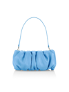 Staud Bean Small Leather Handbag In Azure