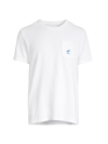 Mc2 Saint Barth Palm Pocket Crewneck T-shirt In White