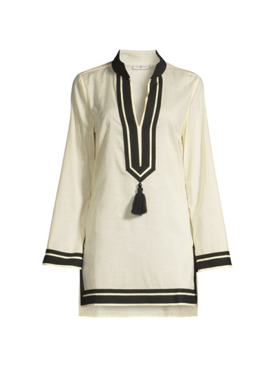Tory Burch Women's Solid Tory Tunic In White