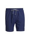 Brunello Cucinelli Drawstring Swim Trunks In Cba17 Navy