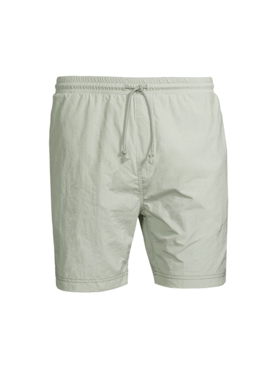 Brunello Cucinelli Drawstring Swim Shorts In Light Grey