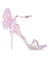 SOPHIA WEBSTER WOMEN'S CHIARA BUTTERFLY EMBROIDERED ANKLE-STRAP SANDALS