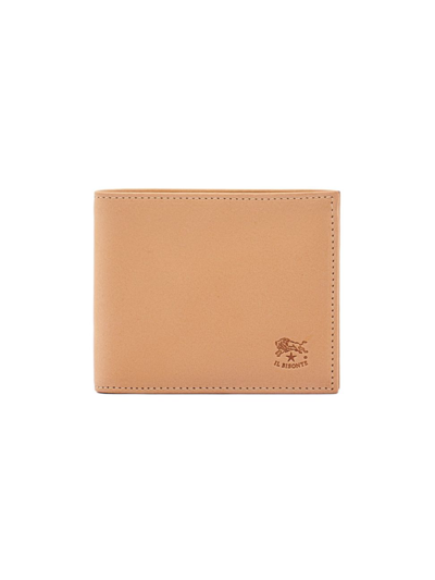 Il Bisonte Men's Leather Bi-fold Wallet W/ Id Slot In Natural