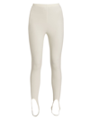 Wardrobe.nyc High-waisted Stirrup Leggings In White