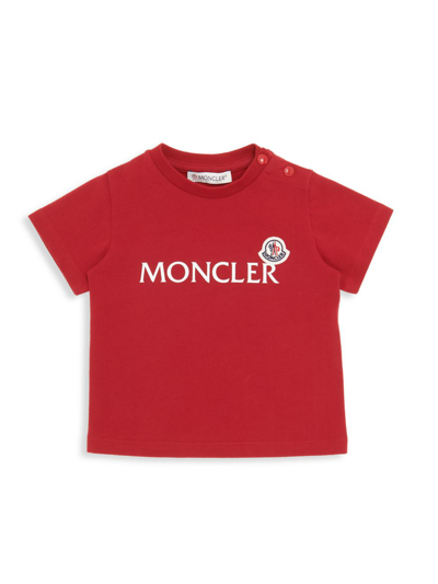 Moncler Baby's & Little Kid's Logo Short-sleeve T-shirt In Red