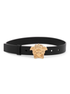 VERSACE KID'S NERO MEDUSA BELT