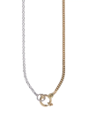 MILAMORE WOMEN'S DUO CHAINS TWO-TONE 18K GOLD NECKLACE