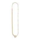 MILAMORE WOMEN'S DUO CHAINS 18K YELLOW GOLD NECKLACE