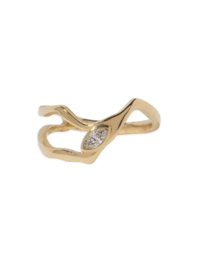 Milamore Women's Kintsugi 18k Yellow Gold & Diamond Ring