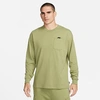 Nike Men's Sportswear Premium Essentials Long-sleeve T-shirt In Alligator/black