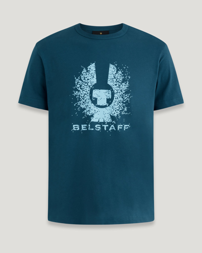 Belstaff Pixelation T-shirt In Blue