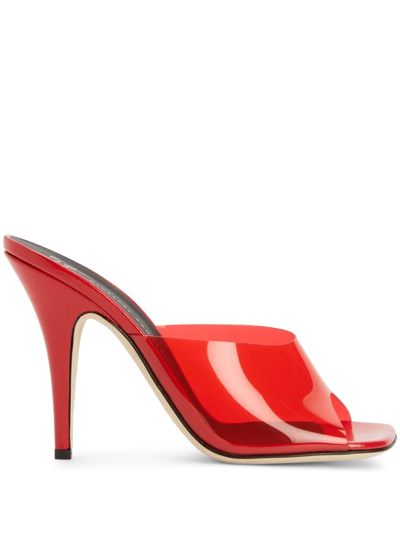 Giuseppe Zanotti Earthshine Plexy In Red