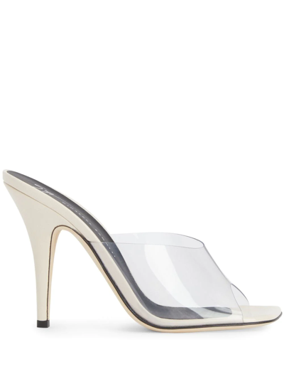 Giuseppe Zanotti Women's Curvy Leather & Pvs Mule Sandals In Transparent