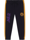 Dolce & Gabbana Dg Logo-patch Track Trousers In Black
